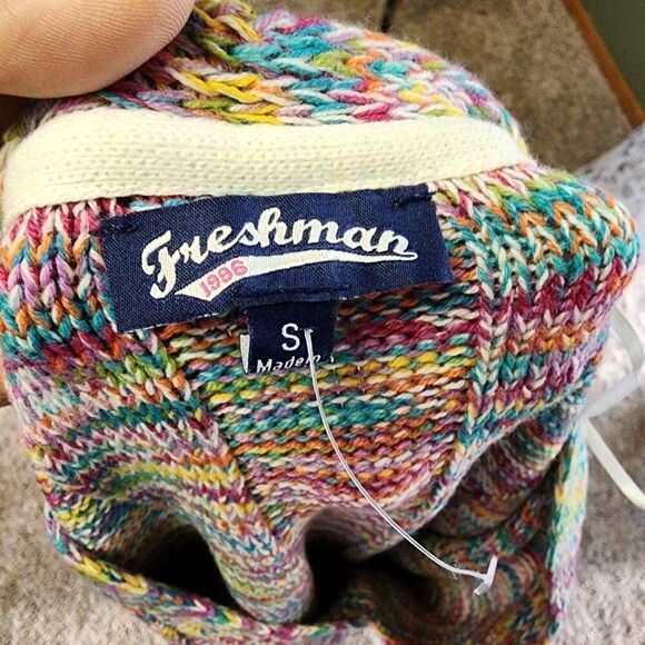 Freshman Rainbow Long Sleeve Sweater (Multiple Colors) NWT - Picture 4 of 4